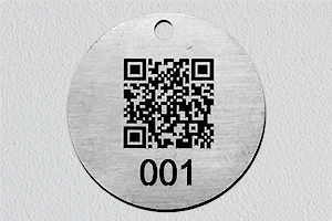 Gravure inox avec QR code