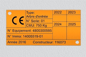 Aluminium sublimé - Plaque machine