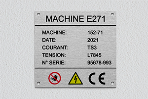 Aluminium sublimé - Plaque machine