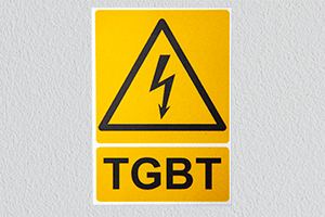 Autocollant vinyle - TGBT Électricité