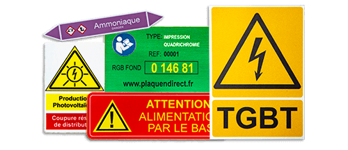Gamme d'autocollants