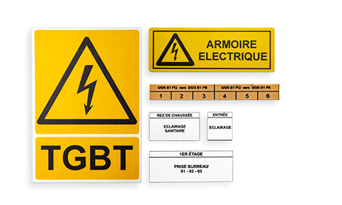 Etiquettes industrielles d'identification