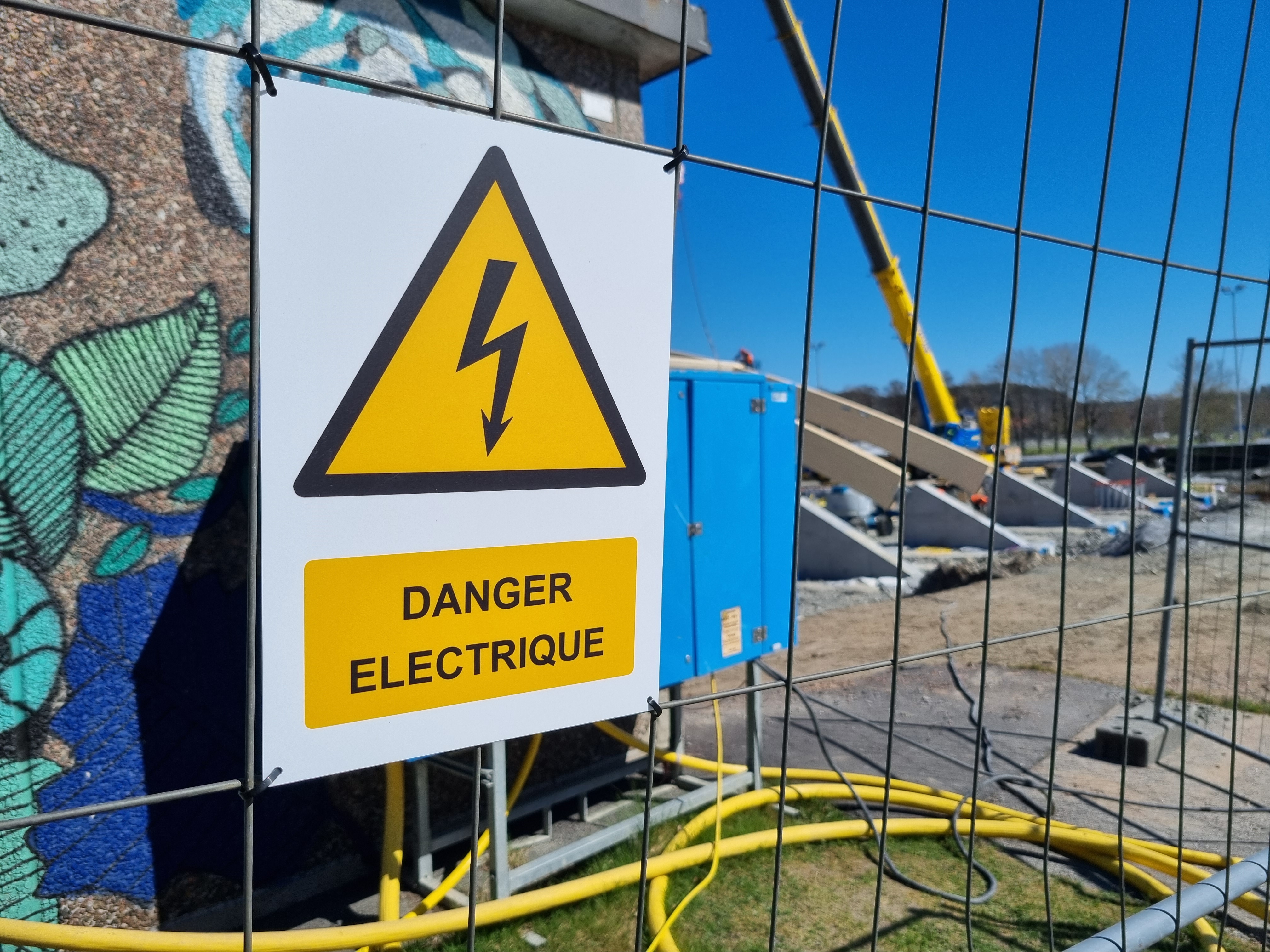 Plaque danger électrique