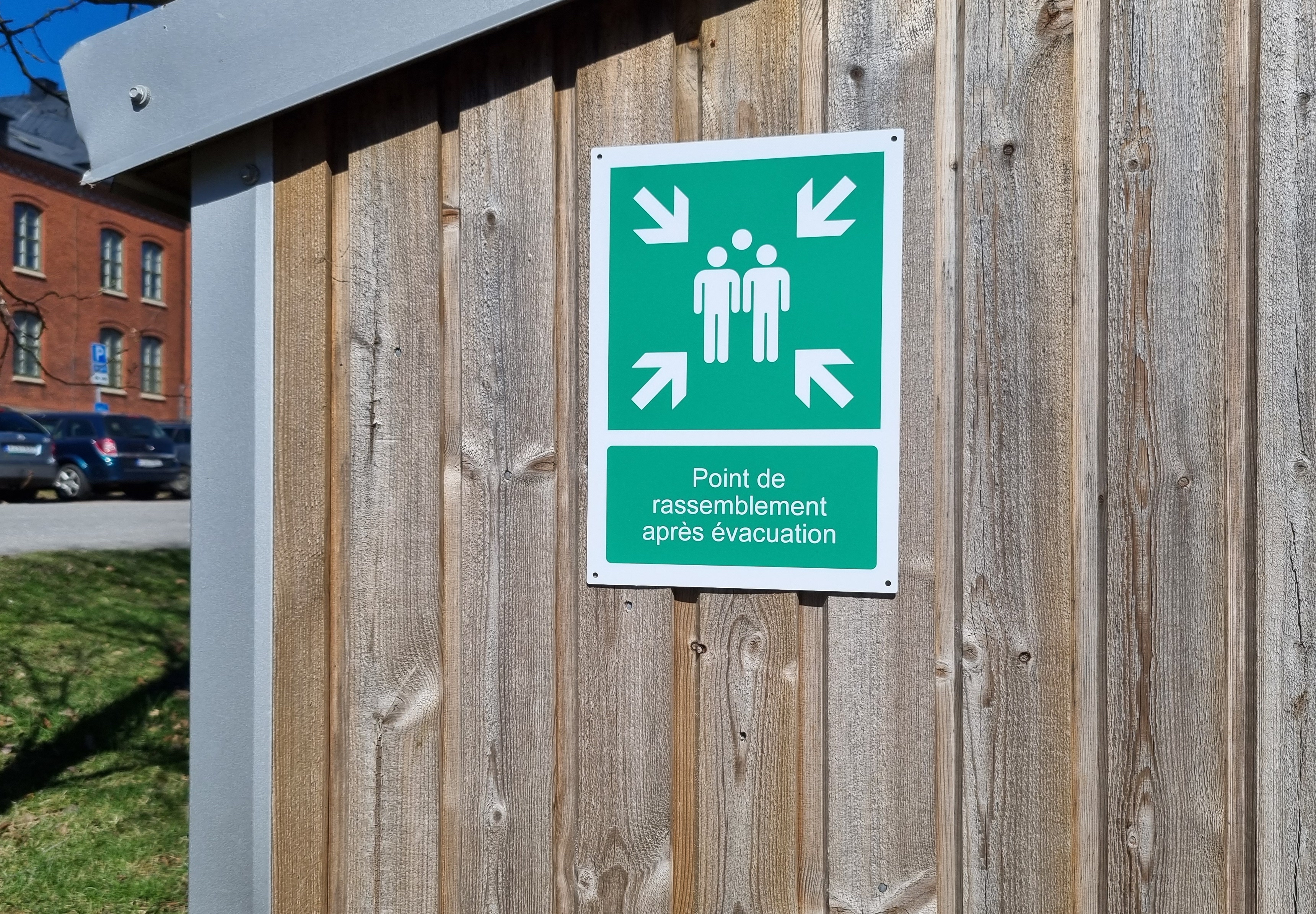 Plaque point de rassemblement