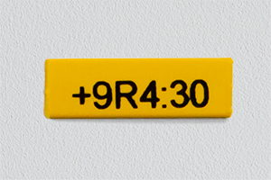 Gaines Thermorétractable - 6mm Noir/Jaune