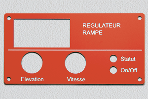 Gravure plastique - Perçages (SSA)