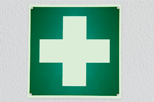 Impression plastique phosphorescent - E003 Premiers secours