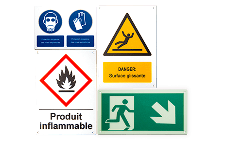 Exemple de plaques standard