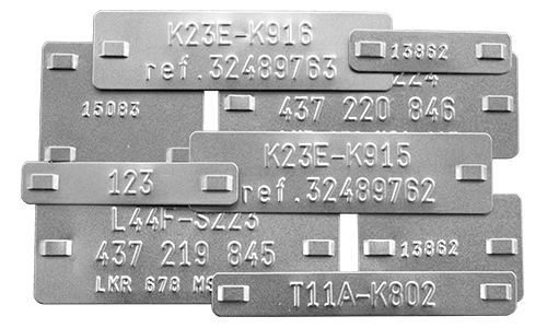 Étiquettes Inox Souples