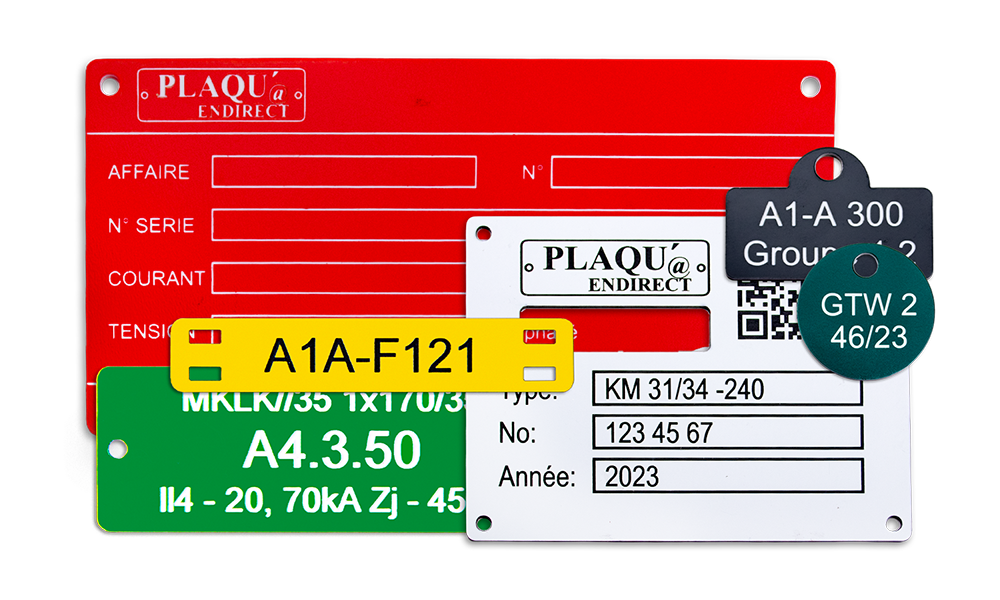 Plaques en gravure plastique