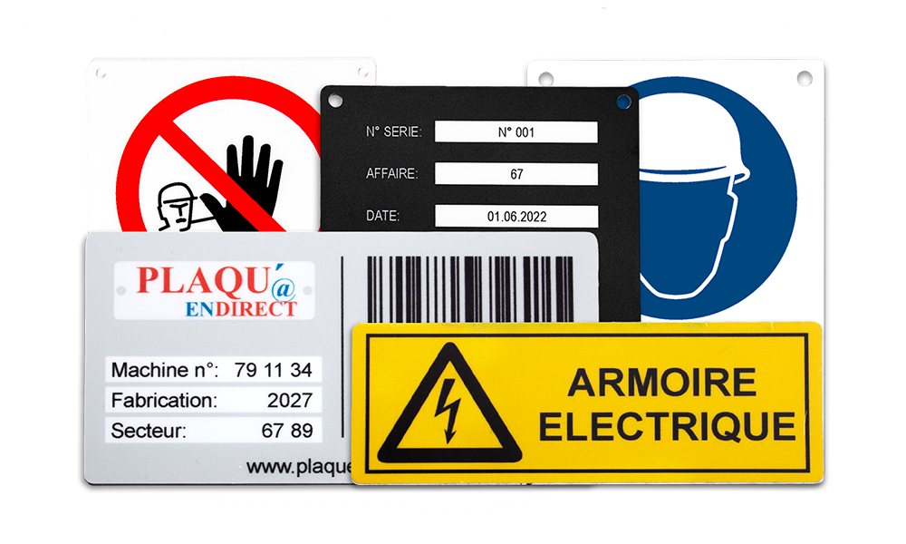 Plaques en impression sur plastique